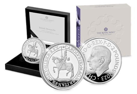 The next addition to The British Monarchs Collection. Struck in one ounce of 999 fine silver to Proof standard. Features a remastered portrait of Charles I that appeared on the coins of his reign.