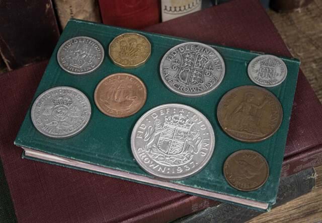 1937 Coin Collection Reverses Close Up
