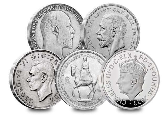 The British Monarch Coronation Crown Collection All Obverses
