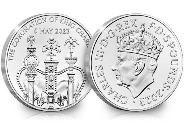 King Charles III Coronation BU £5 Obverse Reverse