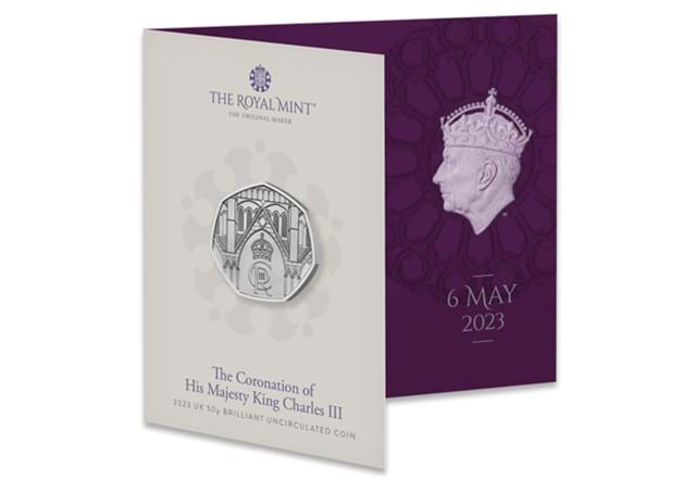 King Charles III Coronation 50P BU Pack