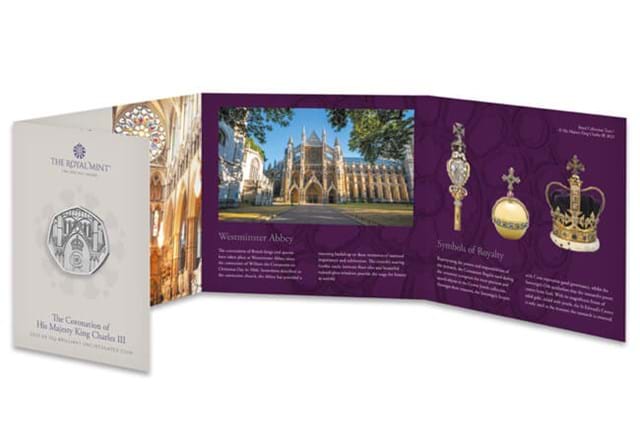 King Charles III Coronation 50P BU Pack Inside