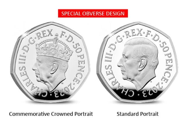 The Coronation Of His Majesty King Charles III Silver 50P Special Obverse