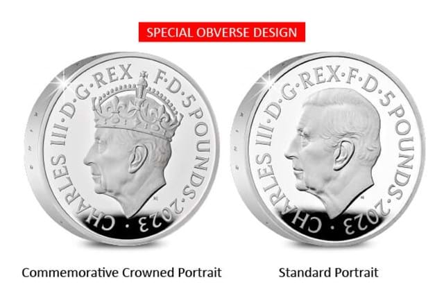 The Coronation Of His Majesty King Charles III Silver Piedfort £5 Special Obverse
