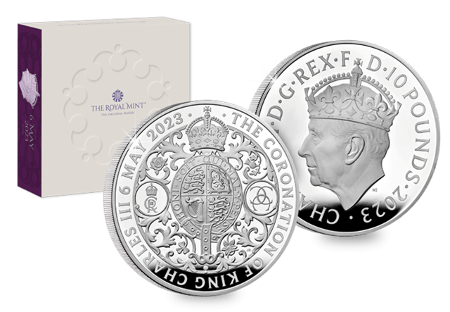 Charles III Coronation Silver 5Oz Coin With Packaging