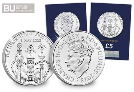 The Royal Mint have struck a £5 coin to celebrate the Coronation of King Charles III.