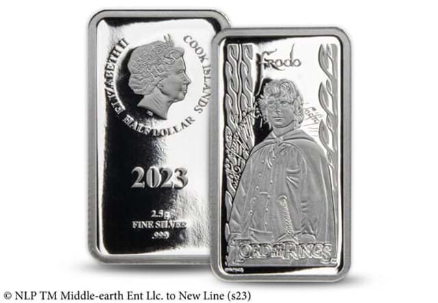 The Lord Of The Rings Silver Bar VSC Frodo Obverse Reverse