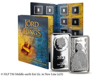 The Silver Coin Bars in this collection feature different characters from The Lord of The Rings. Your enclosed delivery is Frodo Baggins.