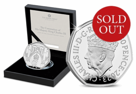This UK 50p has been released by the Royal Mint to honour the Coronation of King Charles III. Your coin has been struck to .925 Silver and has an edition limit of 12,500