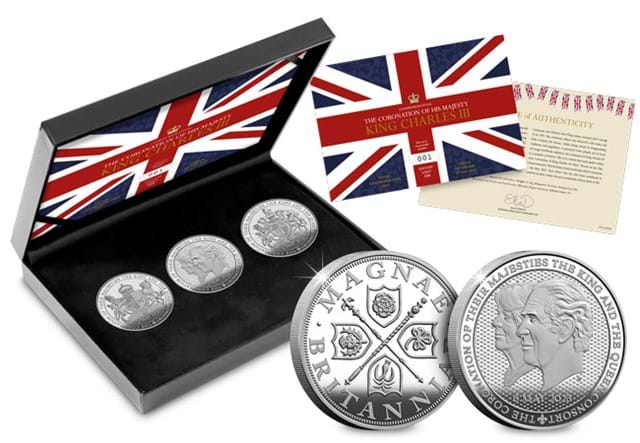 Coronation Medal Set With Box
