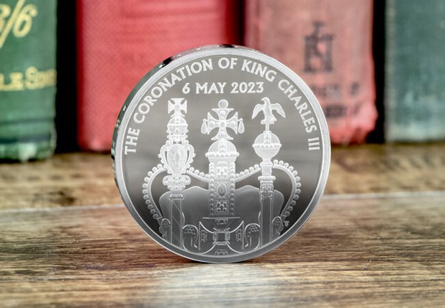 King Charles III Coronation Silver Piedfort £5 Lifestyle 3