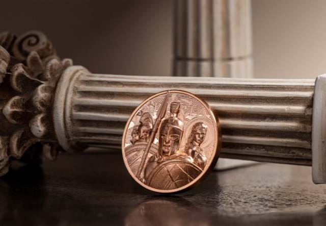 Sparta Copper 50G Coin Reverse Lifestyle