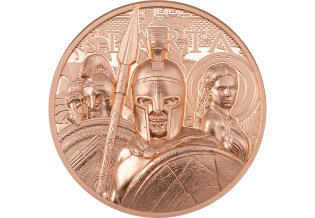 Sparta Copper 50G Coin Reverse