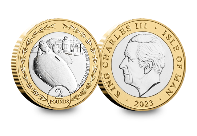 2023 Isle of Man TT CERTIFIED BU £2 reverse and obverse