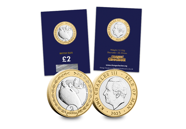 2023 Isle of Man TT CERTIFIED BU £2 in Change Checker packaging