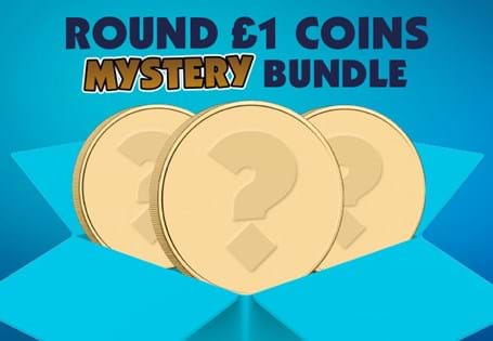 This mystery bundle includes 3 random round pound coins.
