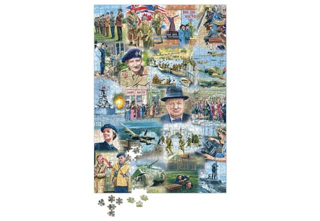 Jigsaw Showing Pieces