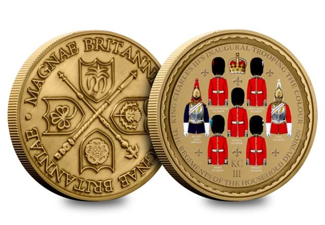 Trooping The Colour 100Mm Medal Obv Rev