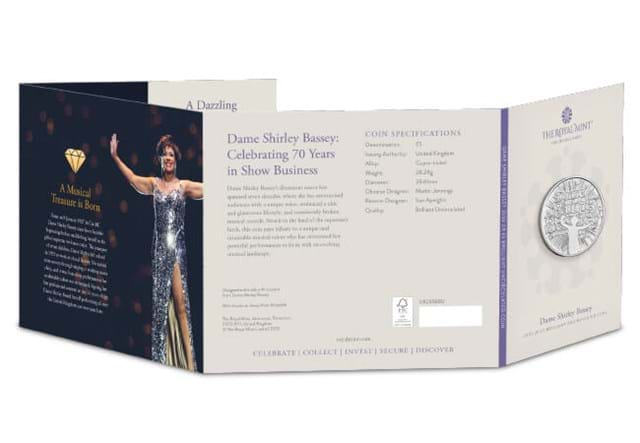 2023 UK Dame Shirley Bassey BU £5 Pack Back