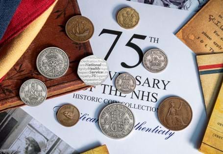 This set houses the UK 2023 NHS BU 50p coin alongside the circulating coins from 1948 and the, celebrating 75 years since the creation of the NHS