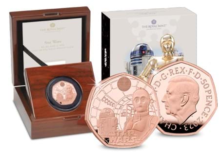 This UK 2023 BU 50p coin is the first from The Royal Mint's Star Wars™ collection.
