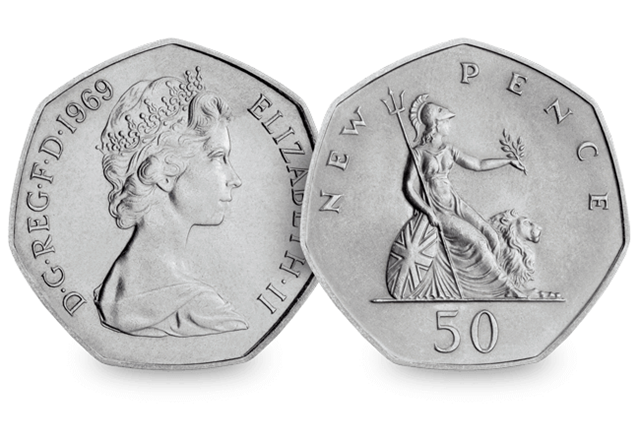 Change Checker New Monarch 50P Pair Product Images 1969 QEII 50P