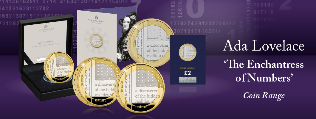 Ada Lovelace 'Enchantress of Numbers' Coin Range