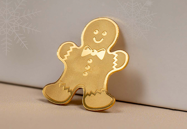 Gingerbread Man Coin Lifestyle 2 Product Image