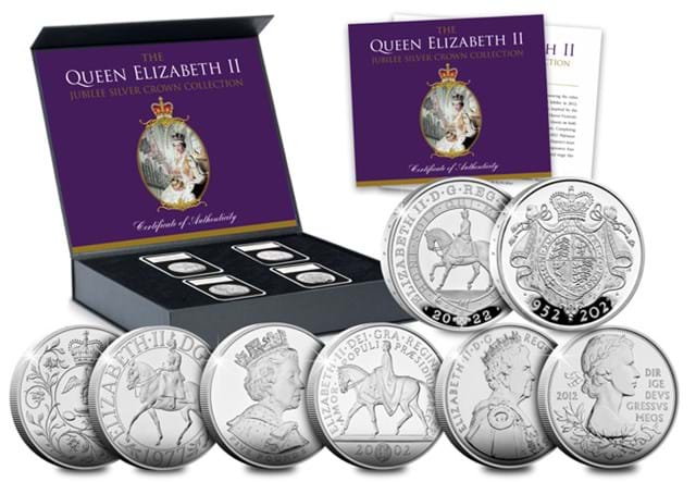 Queen Elizabeth II Jubilee Silver Crown Collection Whole Product