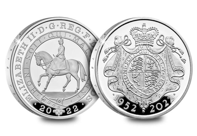 UK 2022 Platinum Jubilee Silver £5 Obv Rev