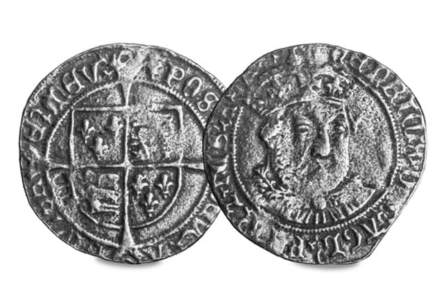 Henry VIII Silver Groat Replica Obv Rev