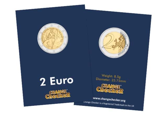 2023 France Rugby World Cup 2 Euro Premium CC 2 Euro Packaging