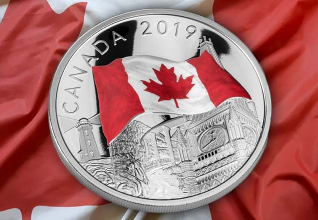 Canada Rippling Flag Silver 2Oz Lifestyle 02