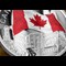 Canada Rippling Flag Silver 2Oz Close Up 01