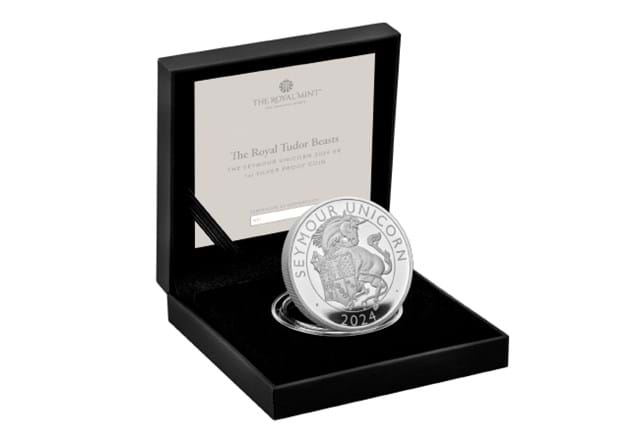 Royal Tudor Beasts Unicorn Silver 1Oz In Box