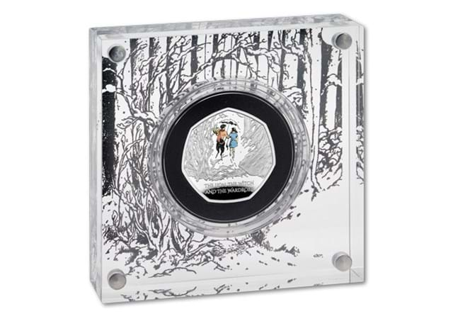 Lion Witch Wardrobe 50P Silver Acrylic Case