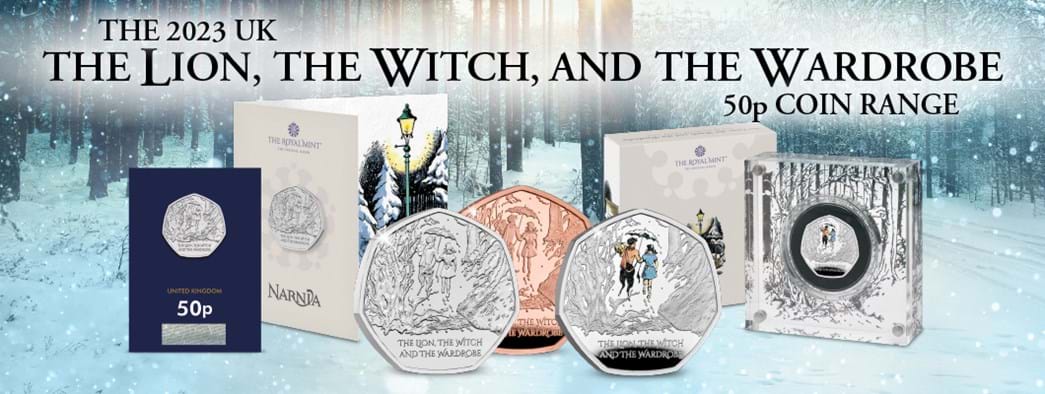 2023 UK The Lion, the Witch, and the Wardrobe 50p Coin Range