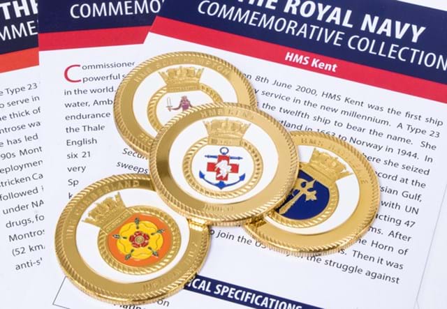 Royal Navy Crests Medal Set 4