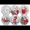 The Father Christmas BU Colour 50P Set All Rev (With Obv)