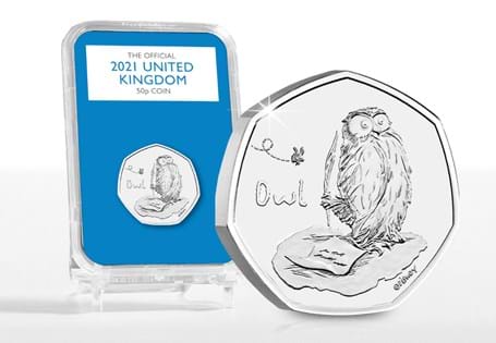 Your Owl 50p is struck to a CERTIFIED Brilliant Uncirculated finish and is hand mounted into an exclusive collector card. Just 4,995 of each of these capsule presentations have been issued worldwide. 