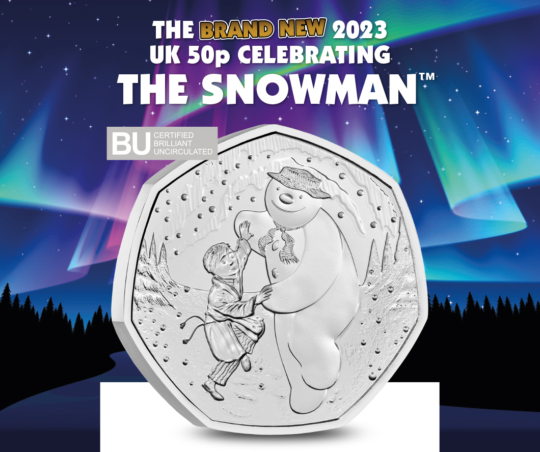 The Brand New 2023 UK 50p Celebrating The SnowmanTM