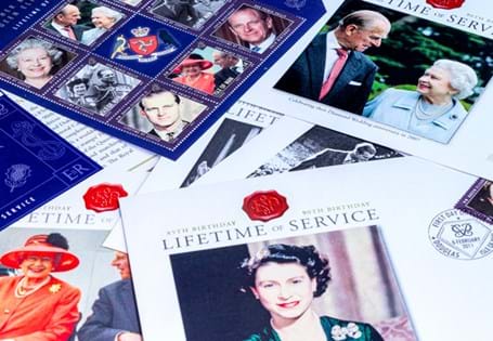 The lifetime of Service Archive Collection is a beautifully poignant compilation of stamps issued in 2011 following the passing of Prince Philip and Her Majesty Queen Elizabeth II.