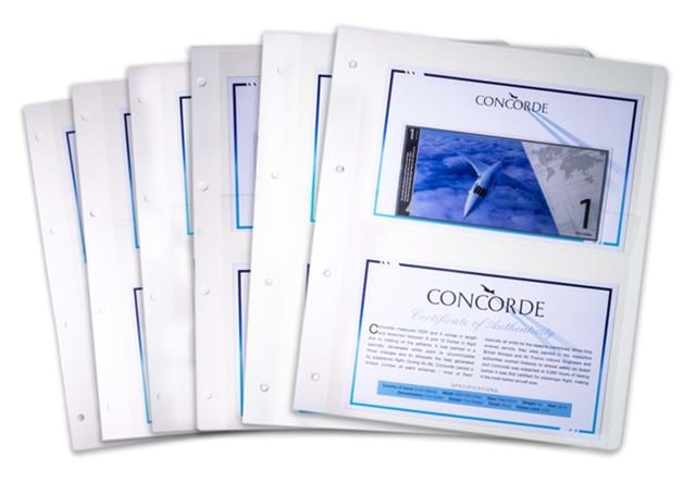 Concorde Silver Banknote Col. All Collector Cards
