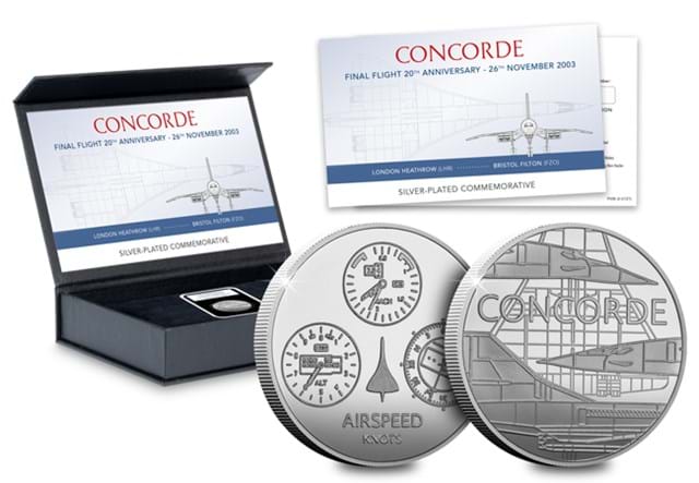 Concorde Silver Plated Medal Whole Product Image