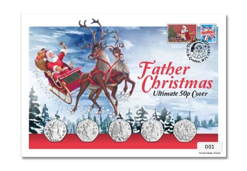 The Father Christmas Ultimate 50P Coin Cover Digital Images (DY) 1