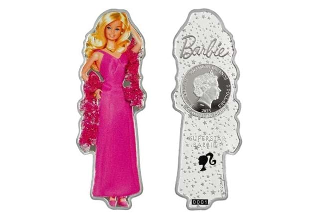 Barbie Silver 1Oz Coin Digital Images Obv Rev