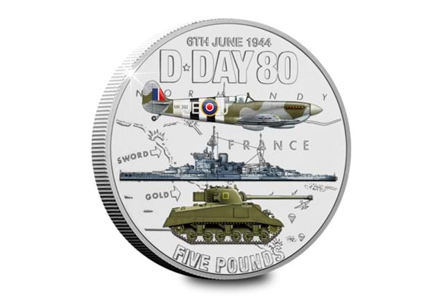 D Day 80Th Steel BU £5 Rev