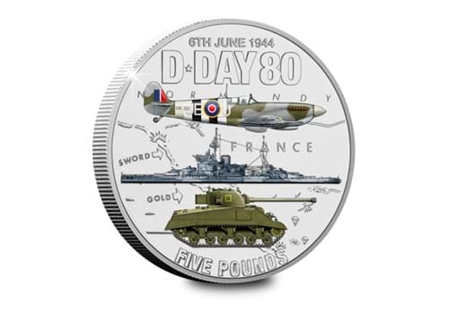 D Day 80Th Steel BU £5 Rev