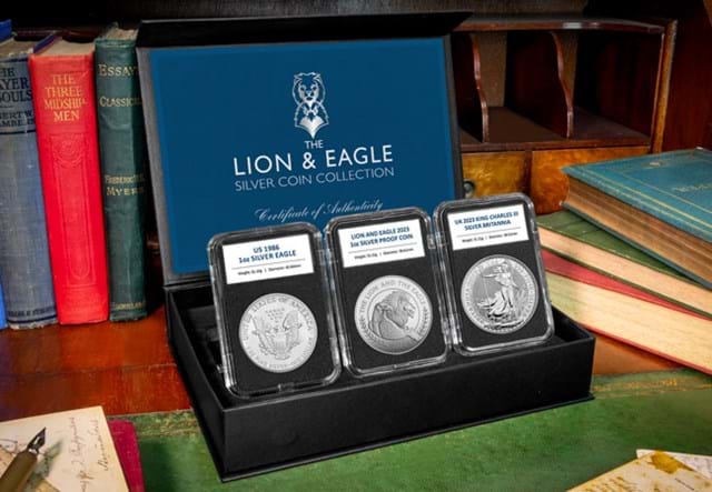 Lion And Eagle Silver Coin Set Lifestyle 03