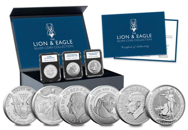 The Lion And Eagle Silver Coin Set Whole Product